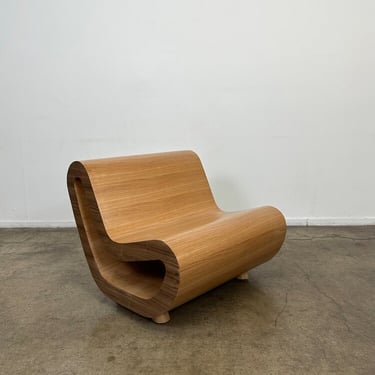 Sculptural vintage custom lounge chair 