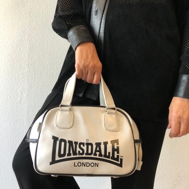 Vintage Lonsdale London White Duffle Bag 
