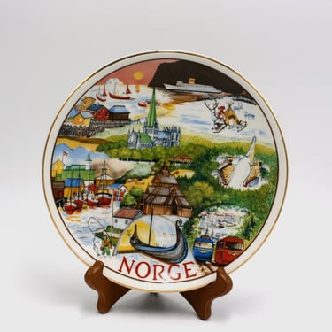 vintage Figgjo Norway Norge Plate 