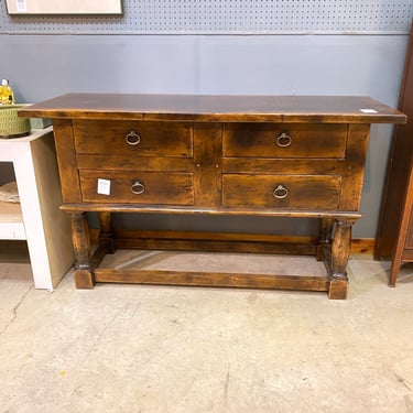 Vintage Rustic Solid Wood Sideboard