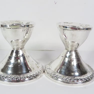 Vintage Duchin Sterling Silver Candlestick Holders 