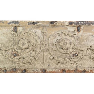 Turn of The Century Cast Iron Distressed 6 ft Frieze NYC