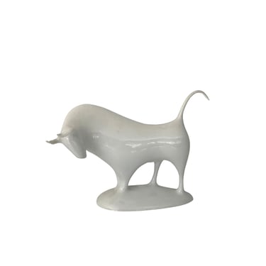 Mid Century Porcelain Bull by Royal Dux 
