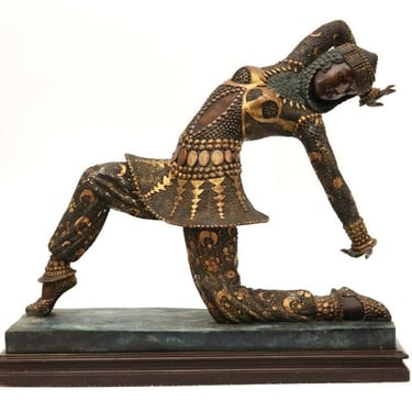 Art Deco Bronze Sculpture of a Russian Dancer After Demetre Chiparus