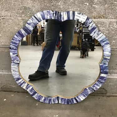 Blue Frame Mirror (Seattle)