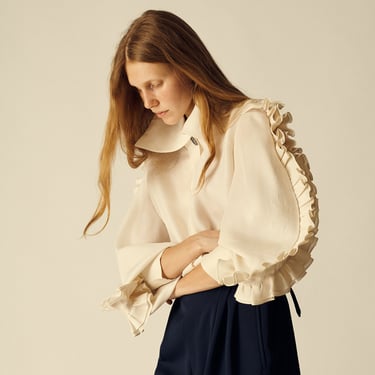 Christian Lacroix Ivory Blouse