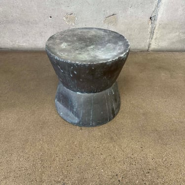 Vintage Brass Drum Pedestal #2