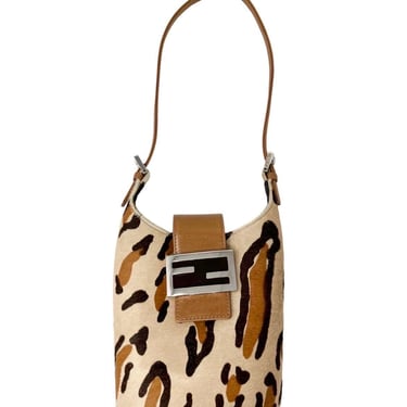 Fendi Cheetah Structured Mini Shoulder Bag