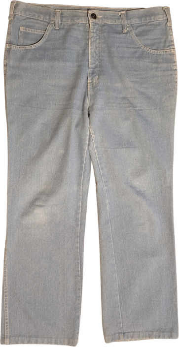 70s Light Blue Cotton Denim Jeans 36 By Oxford