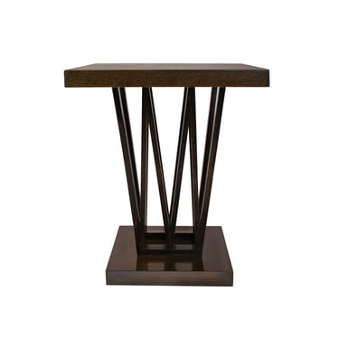 Paul Frankl Side Table in Oak with Sculptural Base 1950s