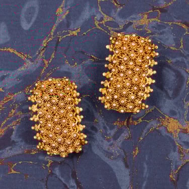 Etruscan Revival Cannetille Earrings