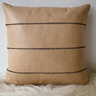 Leather Throw Pillow - The Mode Collection 