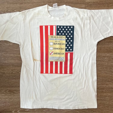 90’s Presidential Voting Ballot Shirt XL 