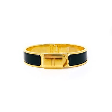 Hermès Black Clic Cadenas Bracelet