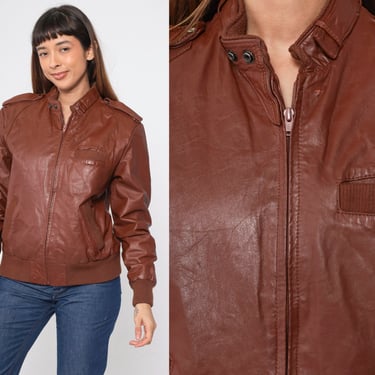 80s Leather Jacket | ThriftTale