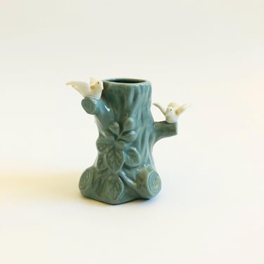 Ceramic Dove Tree Vase - Japan 