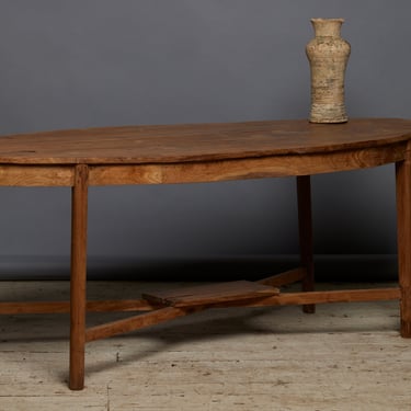 Primitive Oval Sumatran Dutch Colonial Center Table