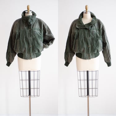 green leather jacket 80s 90s vintage sage green suede quilted oversized bomber jacket 