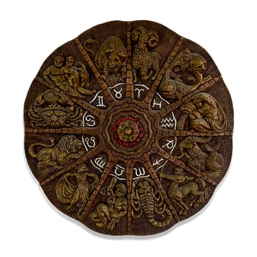 1970s Zodiac Wall Sculpture