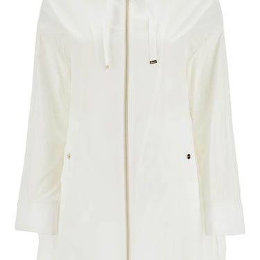 Herno White Waterproof 3/4 Sleeve Parka Techn Taffeta Women