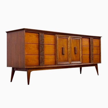 Free Shipping Within US - Vintage Mid Century Modern Dresser Cabinet Storage Drawers 