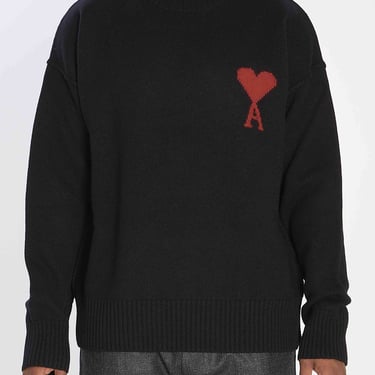 Ami Paris Men Ami De Coeur Turtleneck Sweater