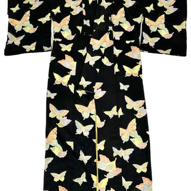 Silk Butterfly Jacquard Kimono