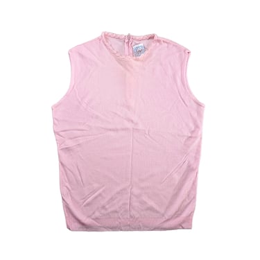 vintage 60's sleeveless blouse (Size: M)