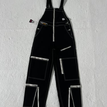 X-Girl Skater Flight Overall Size 0 Black Dept 1