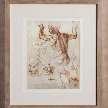 Studi per la Sibilla Libica from Disegni di Michelangelo, Michelangelo 