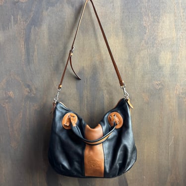 Ralph Lauren Two-Tone Leather Bag