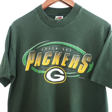 vintage Packers shirt / 90s Green Bay Packers / 1990s Green Bay Packers Fruit of the Loom Heavyweight shirt Medium 