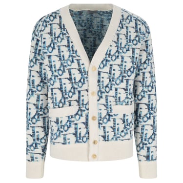 Christian Dior Women V-Neck Cardigan "Oblique"