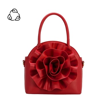 Roxanne Red Recycled Top Handle Bag