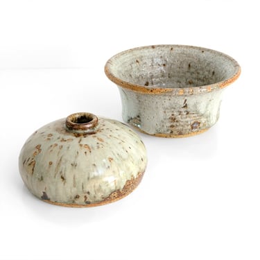 Marianne Westman unique bowl and bud vase Rorstrand Studio