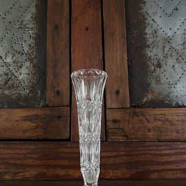 Vintage crystal vase / vintage small crystal vase / vintage romantic vase / vintage glass vase / vintage glass vase / glass flared vase 