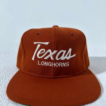 Vintage Texas Longhorns Wool Sports Specialties Script Snapback Hat