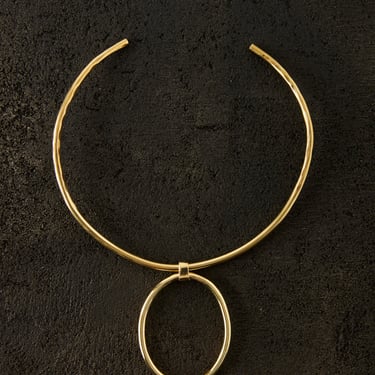 Crescioni Sol Necklace, Brass