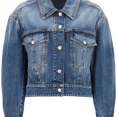 Alexander Mcqueen Denim Cocoon Jacket Women