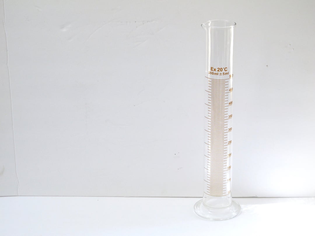 Vintage Lab Beaker Beaker Vase 500ml Glass Measuring Tube Cup All