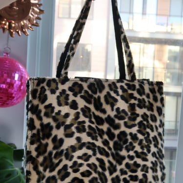 Vintage 2000s Cheetah Print Faux Fur Purse