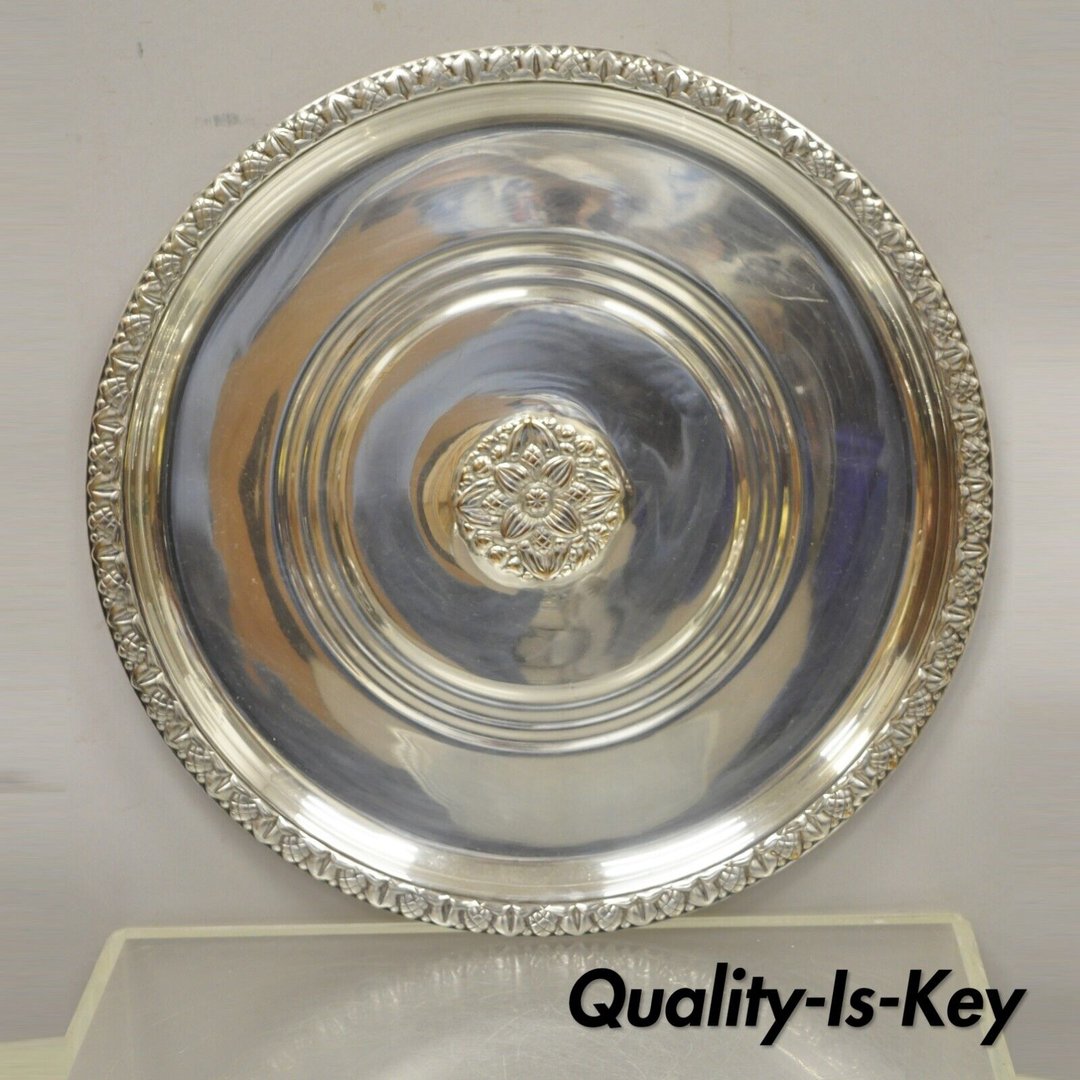 Roberts & Belk England Silver Plate Regency 12.5 Square Footed