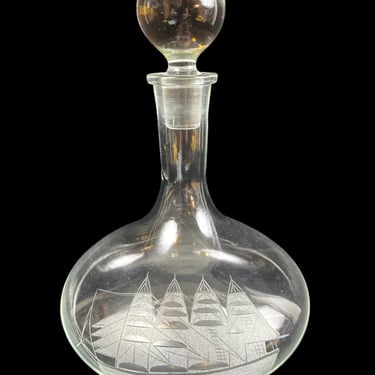 #Etched Glass Decanter