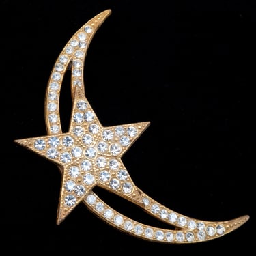 Miriam Haskell Moon and Star Brooch