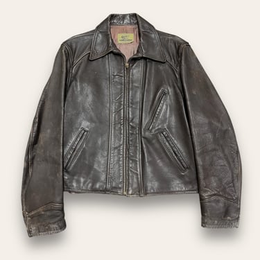 Vintage 1950’s Golden Bear Horsehide Leather Jacket