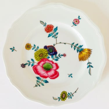 Vintage Limoges &quot;Anemones&quot; Bread Plates, Set of 10