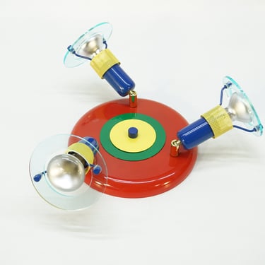 Vintage Flush Mount Ceiling Lamp / Spot Light / Memphis Style / 80s Lamp / Retro Ceiling Light /  Vintage Wall Lamp / 80s / Colorful Lamp 