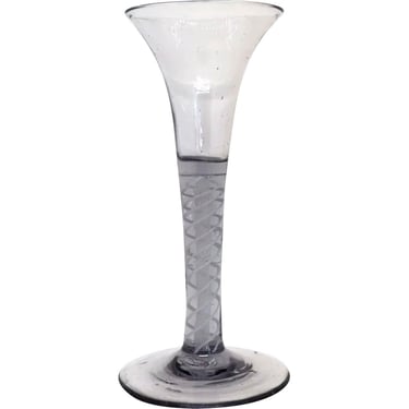 1760 Antique Early Double-Series Cotton Twist Stem Wine Glass 