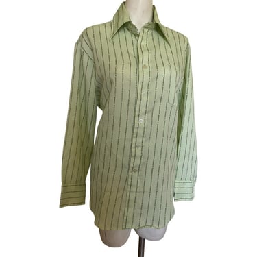 70s Vintage Men's shirt, vintage mens button up, retro disco shirt, men’s vintage shirt, vintage collared shirt, unisex size 46 xl 