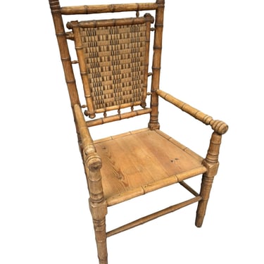 French Faux Bamboo Chair